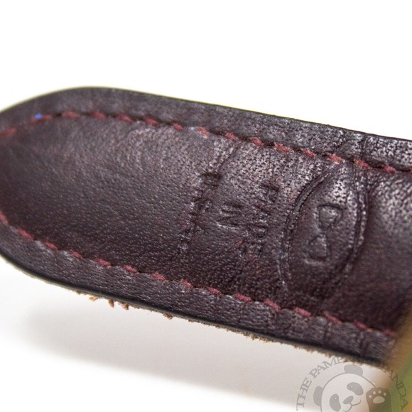 Trafalgar Leather Canvas Belt Multicolor Gold Brass USA Made Mens Size 30 600 - Picture 6 of 6